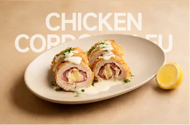 Chicken Cordon Bleu with Sauce